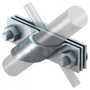 Connection clamp for earth rod, universal FT