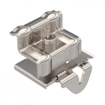 End clamp for PV module mounting, free-standing system