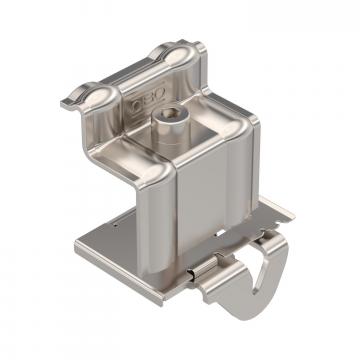 End clamp for PV module mounting, free-standing system