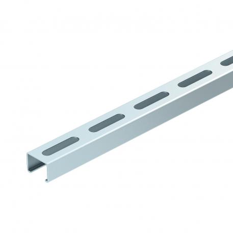 CL2518 profile rail, slot 17 mm, FS, perforated 2000 | 25 | 18 | 1,25 | Jeklo | neprekinjeno cinkano v ognju | 