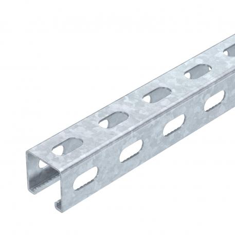 MS4141 mounting rail, slot width 22 mm, FT, side perforation 6000 | 41 | 41 | 2 | vroče pocinkano