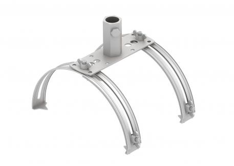 Air-termination rod holder for ridge tiles