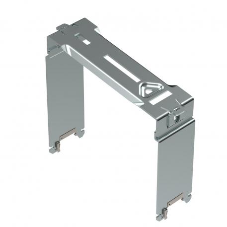 Long support for PV module mounting in east-west orientation, flat roof
