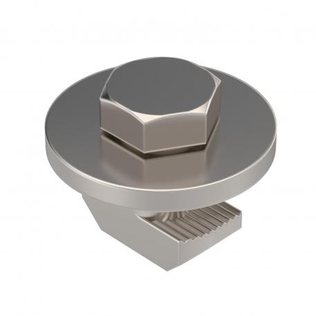 Screw with hammer head nut for PV module mounting for on-roof module holder/metal roof tiles PV
