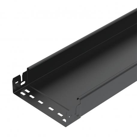 Cable tray MKS-Magic® 60, unperforated, black 3050 | 200 | 60 | 1 | ne | globoko črna; RAL 9005 | Jeklo | PES135 - poliester