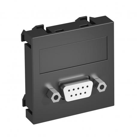 D-Sub9 connection, 1 module, straight outlet, as screw connection