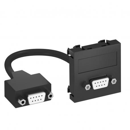 D-Sub9 connection, 1 module, straight outlet, with connection cable