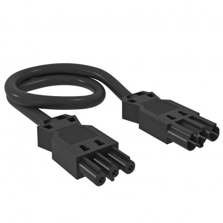 Povezovalni kabel, 3-žilni, PVC, presek 2,5 mm², črn
