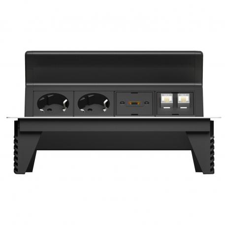 Deskbox DBK, 2 sockets, HDMI, 2x RJ45 Cat. 6
