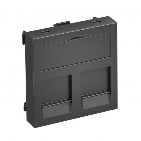 Data technology support, 1 module, straight outlet, type B