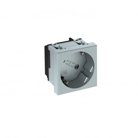 33° socket, protective contact, single 1 | Single 33° | aluminijasto lakirano