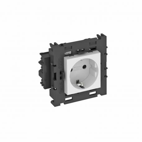 Vtičnica 0 °, Connect 80, z zaščitnim kontaktom, enojna