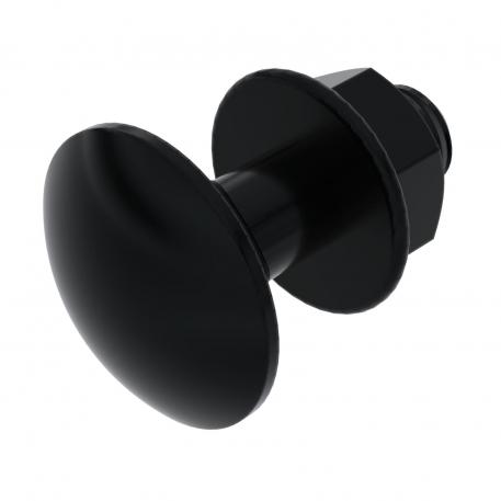 Truss-head bolt with combination nut, black, G 20 |  | Jeklo | Electrogalvanised, black-passivated