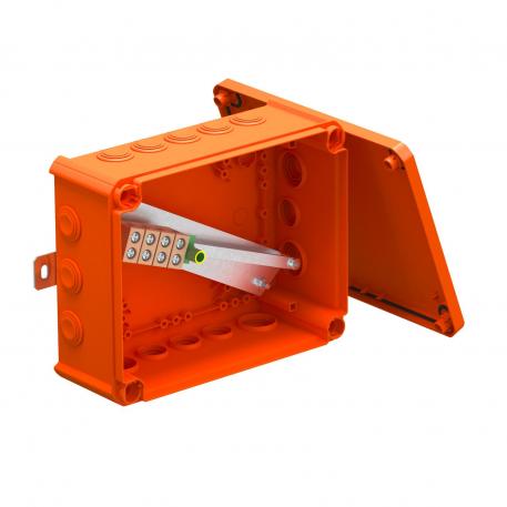 FireBox T250 z vtičnimi tesnili, enojne sponke 225x173x86 |  | IP66 | pastelno oranžna; RAL 2003