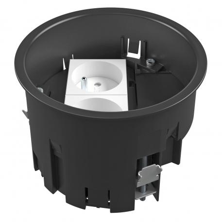 Installation socket, double, NF